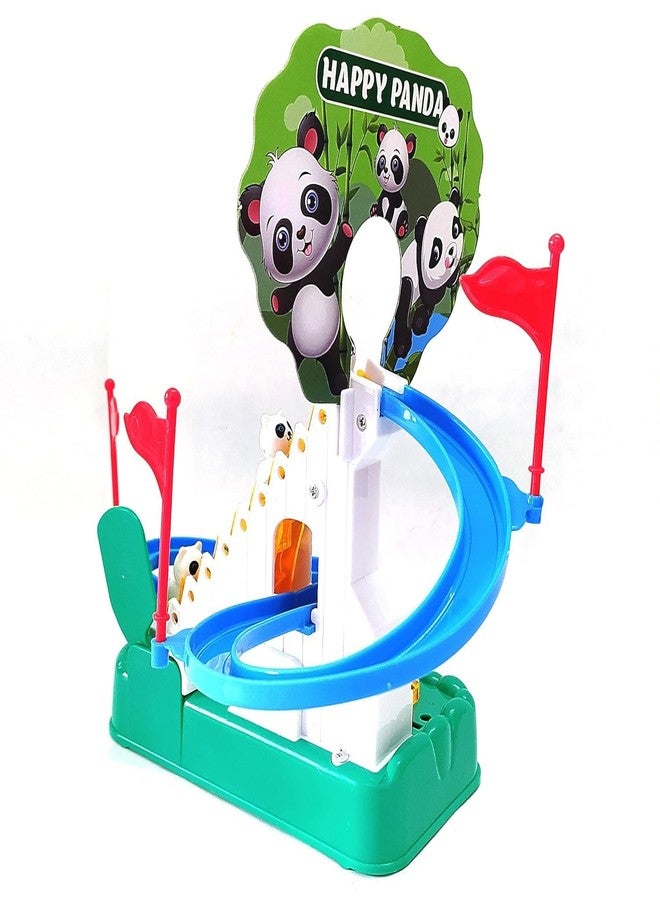 Manos Panda Rush Glider Slider Toys for Kids, Funny Automatic Stair-Climbing Gliding Panda Cartoon Racetrack Set Lovely Panda Slide Toy, Escalator Toy with Lights and Music - Image 3